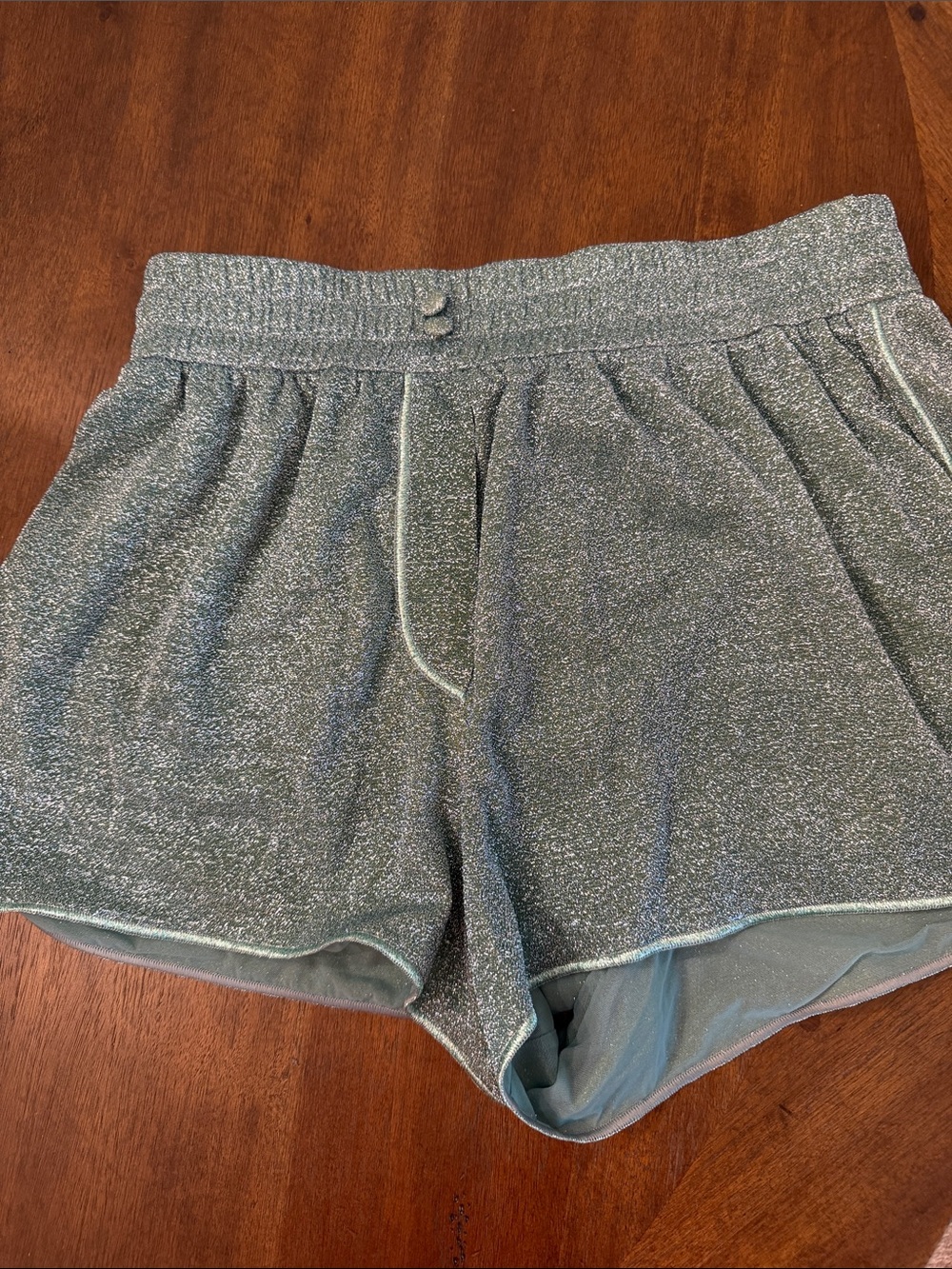 Oseree Sparkle Elastic-Waist Women’s Shorts - Silver
